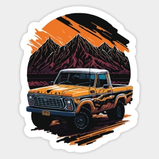 Ford Raptor 4x4 Vintage Truck Sticker